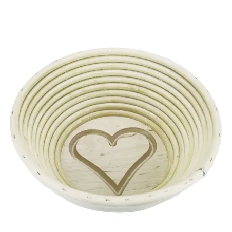 Cestino di lievitazione rotondo cuore, Ø 19 cm per pani perfetti