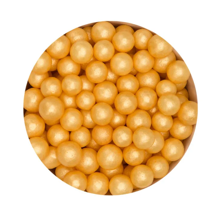 Sugar pearls gold large 40 g