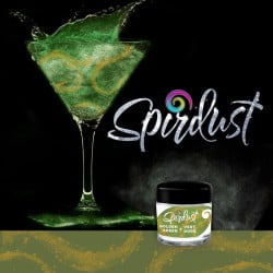 Paillettes pour cocktails or-vert