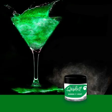 Paillettes pour cocktails Vert pour des boissons éblouissantes