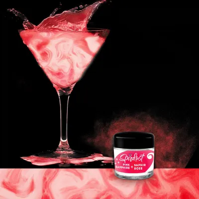 Glitzer für Cocktails Perlglanz Pink für schillernde Drinks