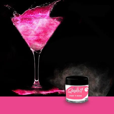 Glitter per cocktail rosa per drink scintillanti