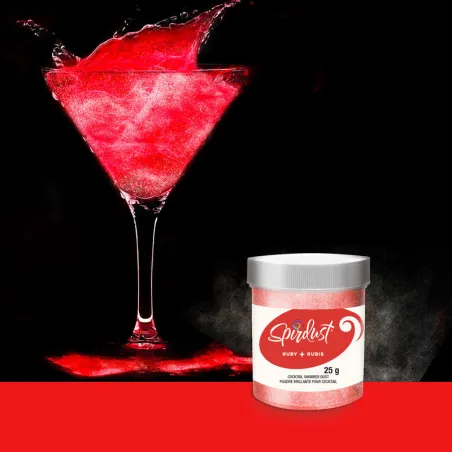 Glitzer für Cocktails Rot für schillernde Drinks