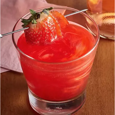 Glitter per cocktail rosso per drink scintillanti