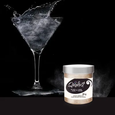 Glitzer für Cocktails Schwarz für schillernde Drinks