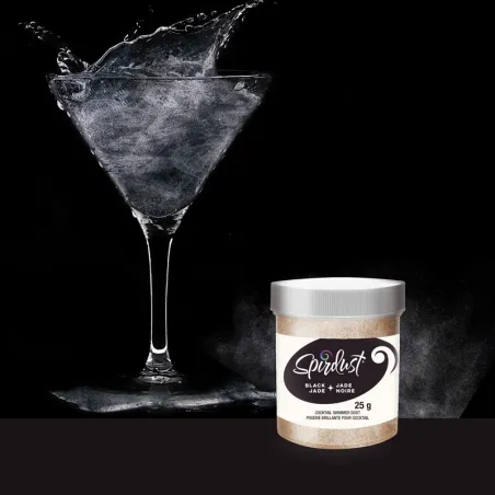 Glitter per cocktail nero per drink scintillanti