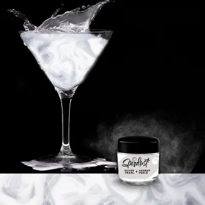Glitzer für Cocktails Silber für schillernde Drinks