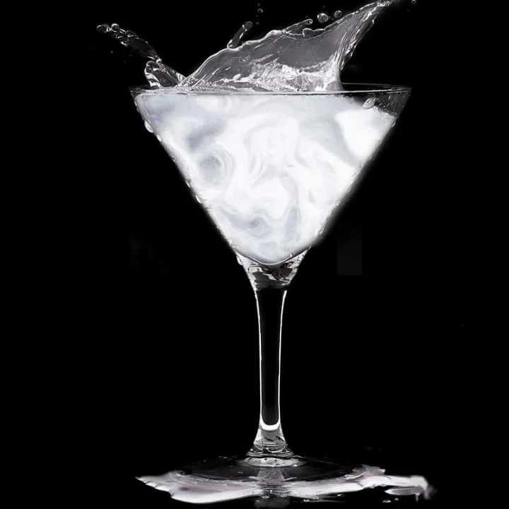 Glitter per cocktail argento per drink scintillanti