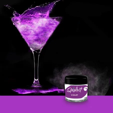 Glitter for cocktails Purple for dazzling drinks