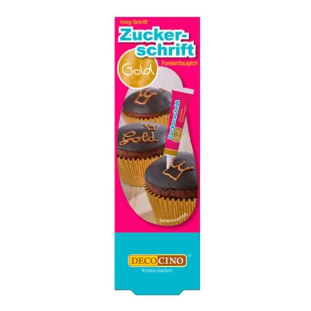 Scritta di zucchero oro