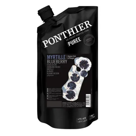 Blueberry fruit puree 1 kg for deliciously fruity desserts