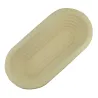 Cestino di lievitazione in fibra di legno ovale, rigato, 29 x 13 x 7 cm per pani perfetti