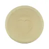 Ground wood proofing baskets, round, heart, Ø 18.5 cm for perfect breads