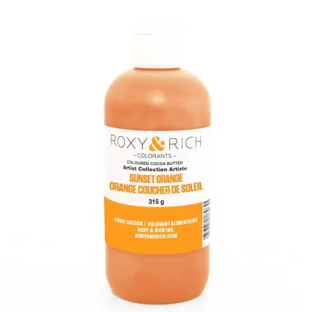 Cocoa butter sunset orange