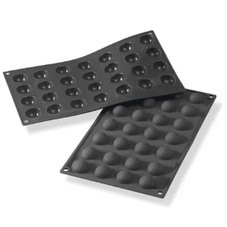 Moule en silicone demi-sphère Ø 2,5 cm, 28 pièces pour le sucré et le salé