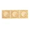 Handgeschnitzte Ravioli 3er-Holzform Mandala