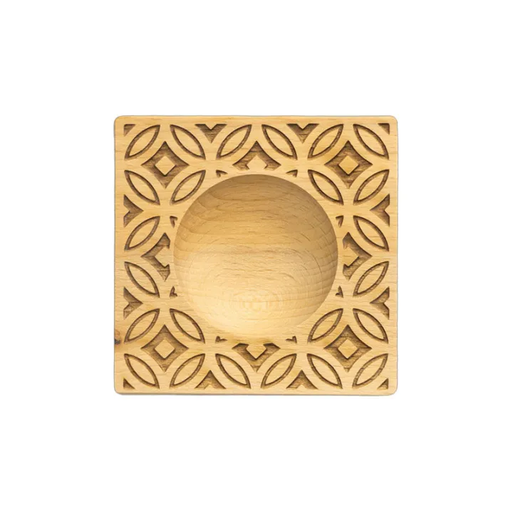 Handgeschnitzte Ravioli Holzform XL Decor