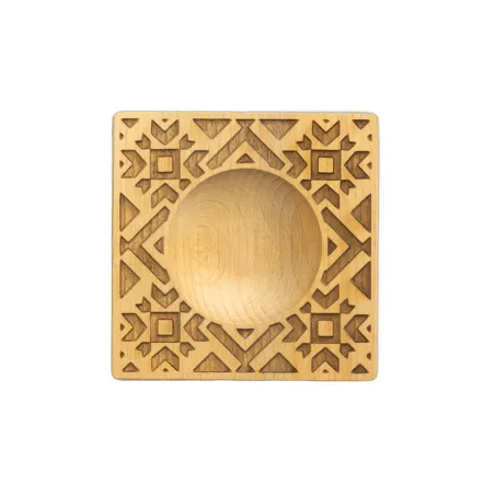 Stampo in legno intagliato a mano per ravioli XL Nordico
