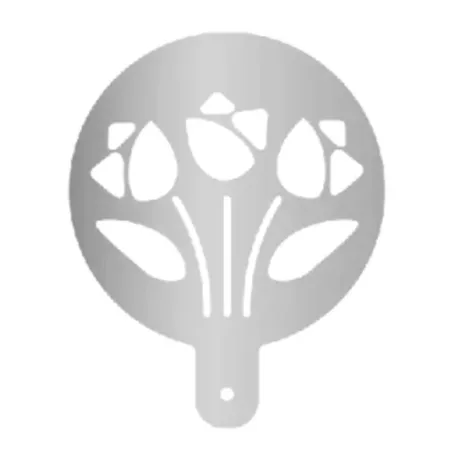 Stencil per farina Tulipano per un motivo straordinario sui vostri pani