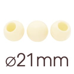 Mini palline cave bianche Ø 21 mm, 63 pezzi