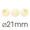 63 mini boules creuses blanches Ø 21 mm pour truffes maison