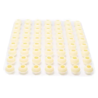 63 mini boules creuses blanches Ø 21 mm pour truffes maison