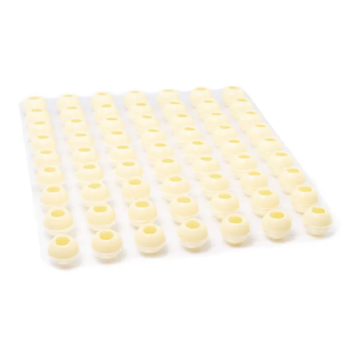 63 mini boules creuses blanches Ø 21 mm pour truffes maison