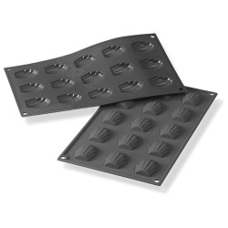 Stampo in silicone Madeleine e zampe d'orso 4,4 x 3,4 cm, 15 pezzi