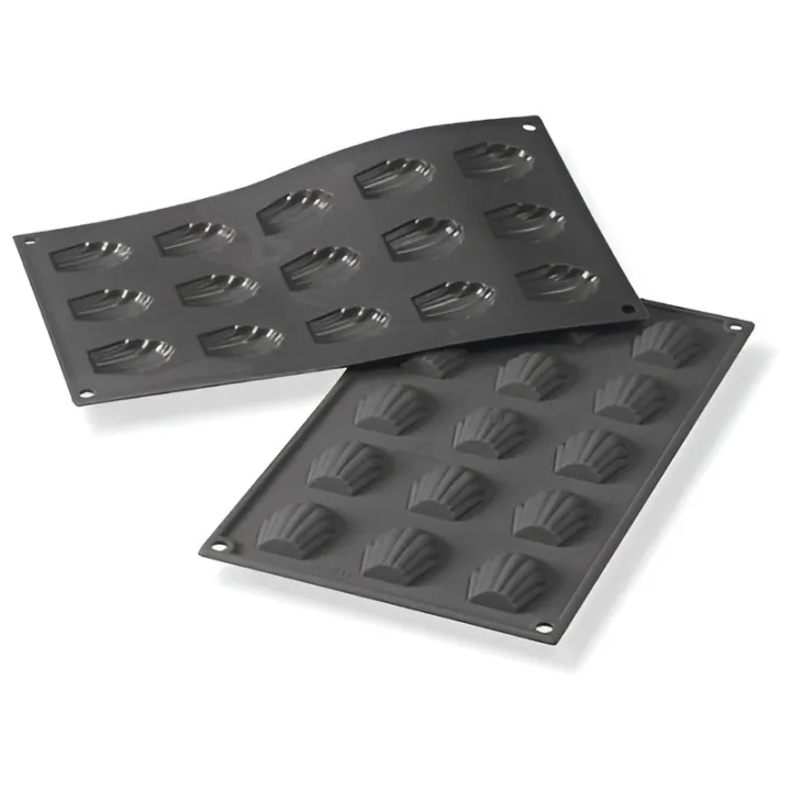 Silicone mold madeleine & bear paws 4.4 x 3.4 cm, 15 pieces