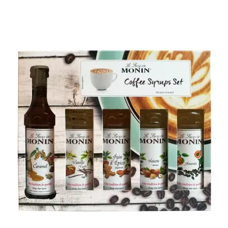 Monin Set Caffè 5 x 50 ml per drink e ripieni di torte