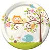 Paper plate tree party, 8 pieces