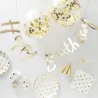 Kit accessori per feste "Party in a Box" Oro