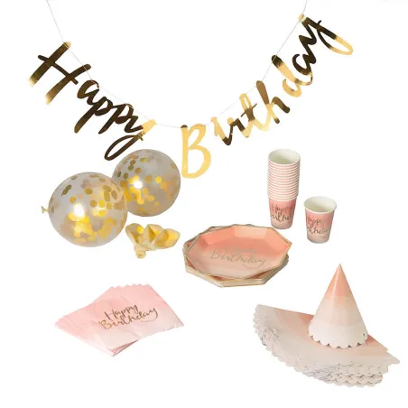 Accessoires de fête Boîte "Party in a Box" Rose