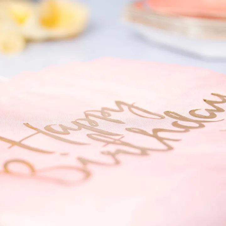 Kit accessori per feste "Party in a Box" Rosa