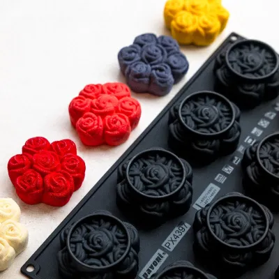 Silikonform Rosenbouquets