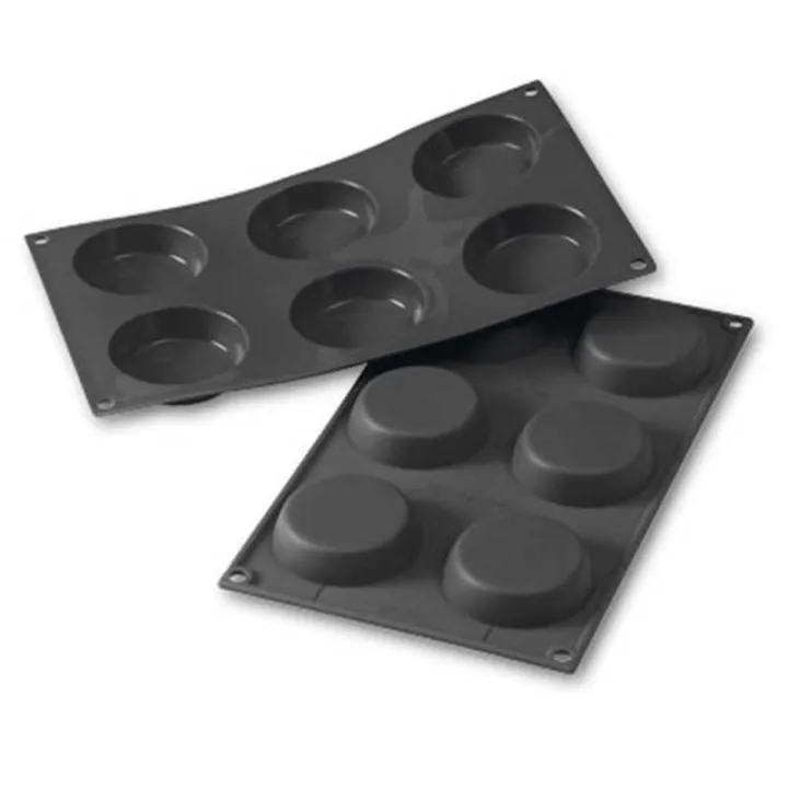 Silikonform Rund Konisch Ø 5.5 - 7 cm, 6 Stück