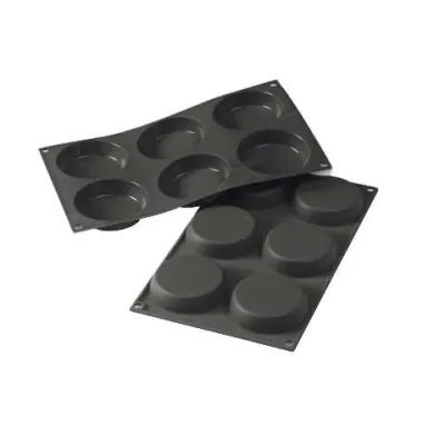 Silikonform Rund Konisch Ø 7 - 8 cm, 6 Stück