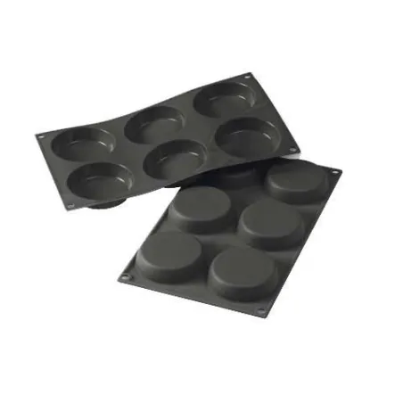 Silicone mold Round Conical Ø 7 - 8 cm, 6 pieces