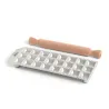 Stampo per ravioli quadrati 3.5 cm per 24 ravioli di forma uniforme