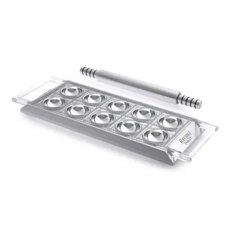 Stampo per ravioli tondo 5 cm per 10 ravioli di forma uniforme