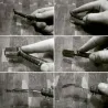 Couteau de boulanger en chêne pour des pains parfaitement entaillés