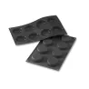 Silicone tartelettes mold for sweet desserts in six molds