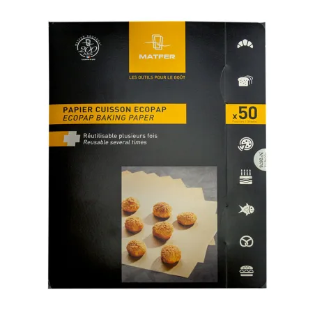 Baking paper 40 x 30 cm, 50 pieces for delicious pastries