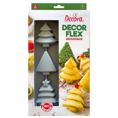 Weihnachtsbaum Silikonbackform 6 Motive für Dein Weihnachtsdessert