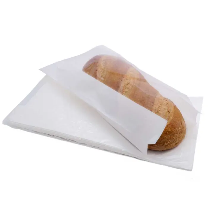 Sacchetti per pane in carta con finestra trasparente 34 x 14 cm, 25 pezzi