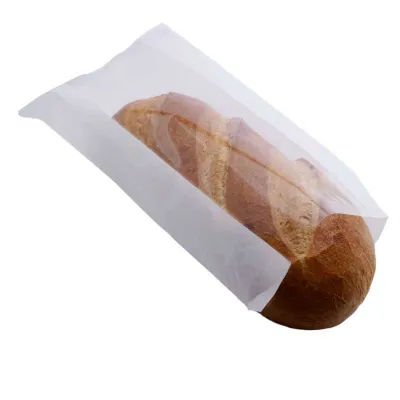 Brotbeutel Papier mit Sichtfenster 34 x 14 cm, 25 Stück