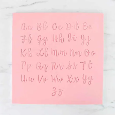 Set di lettere in rilievo per decorazioni in fondant