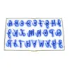 Set di lettere in rilievo per decorazioni in fondant