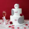Set di lettere in rilievo per decorazioni in fondant