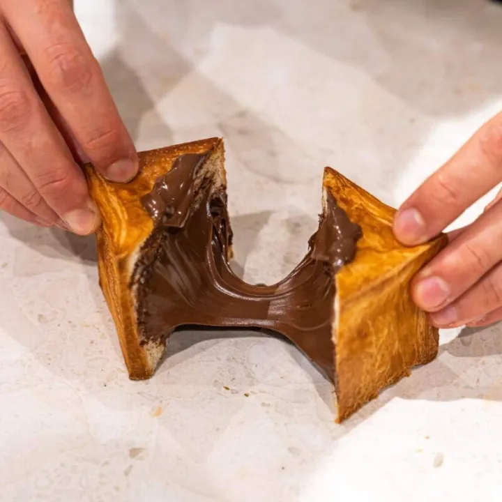Croissant Backform Würfel, 6 cm für selbst gebackenes Plundergebäcke